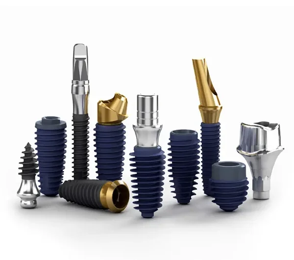 A close-up of a Megagen dental implant showcasing its innovative design and high-quality finish, representing advanced dental technology from South Korea